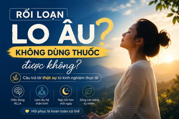 Rối loạn lo âu không dùng thuốc được không - Hướng dẫn cách hiểu đúng bệnh và đưa hệ thần kinh trở về trạng thái an toàn tự nhiên