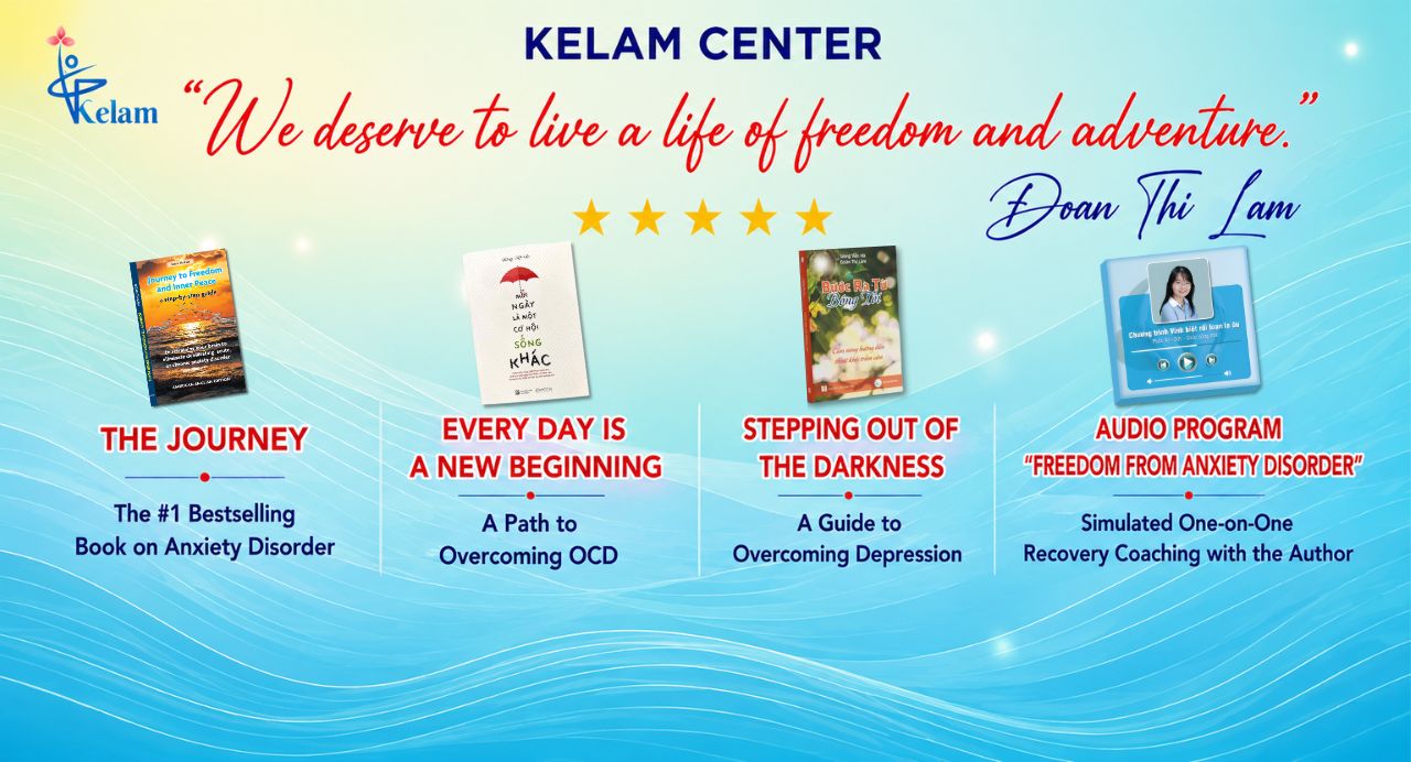 Kelam Center English books and audio program for overcoming anxiety, OCD, and depression