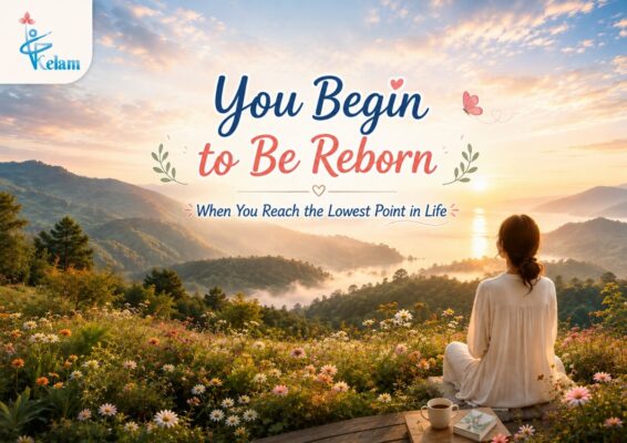 You begin to be reborn when you reach the lowest point in life