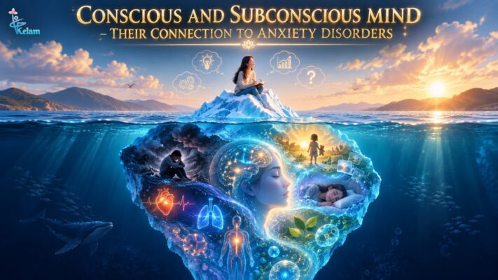 Iceberg illustration of the conscious and subconscious mind and their connection to anxiety disorders – Kelam Center